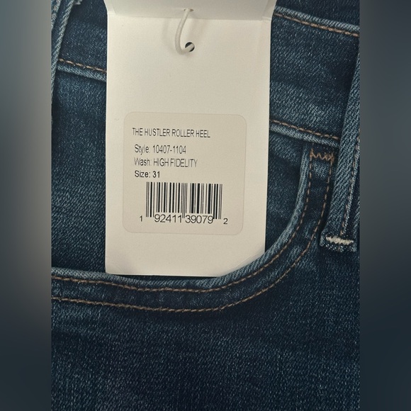 NWT MOTHER Denim The Hustler Roller Heel in wash High Fidelity Size 30 - Picture 3 of 5